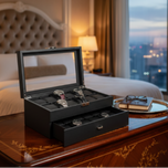 Boîte de Montre de Luxe en cuir